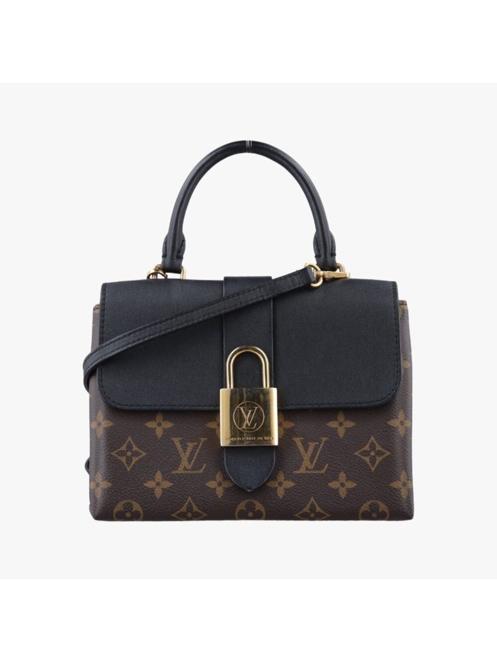 Louis Vuitton Locky BB Monogram Brown Black Canvas Calfskin